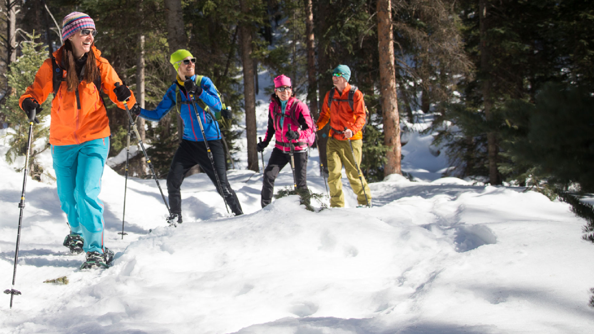Guided Backcountry Snowshoeing Tour from White Pine Touring in Park City, UT.