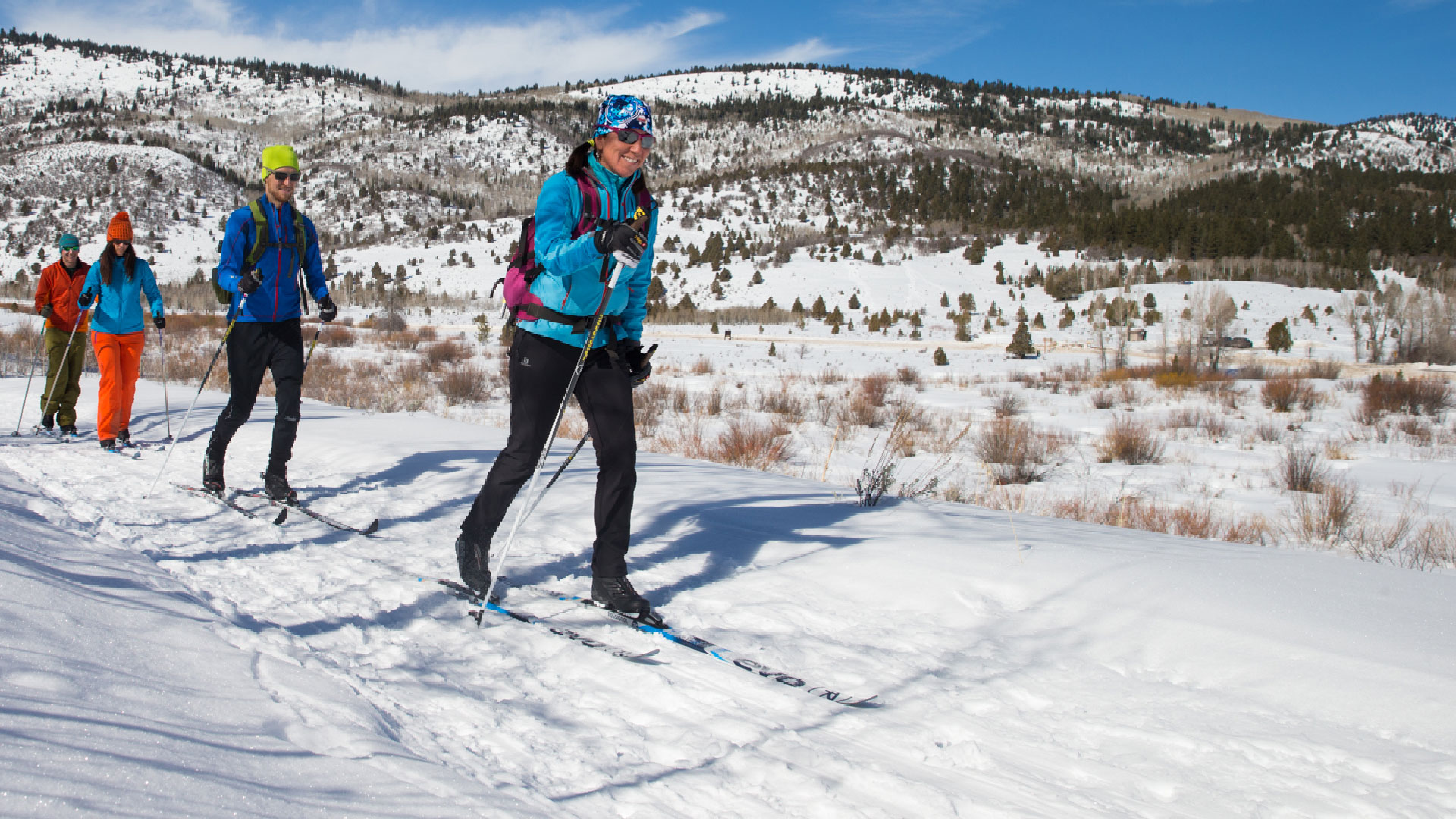 Guided Backcountry Cross Country Skiing Tour from White Pine Touring in Park City, UT.